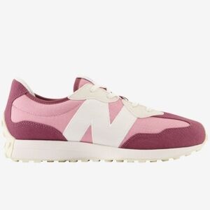 New Balance Women's Pink and Cream Sneakers
